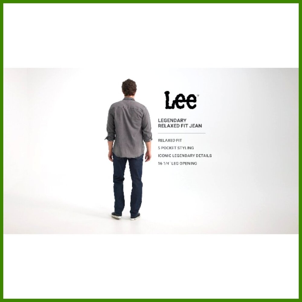 Relaxed Straight Leg Jeans, 99% Cotton 1% Spandex, Mid Rise - Picture 7 of 7